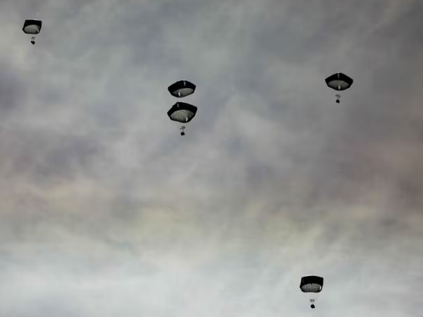 British military conducts third aid airdrop over Gaza Strip