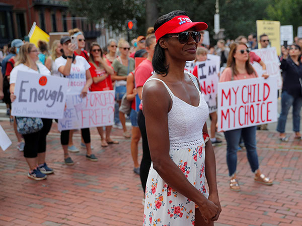 Ayanna Pressley challenger in Massachusetts says she was attacked at local Trump rally, suffered broken tibia