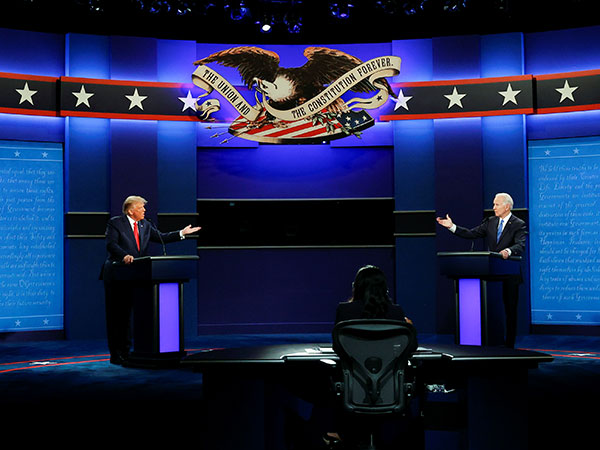 Trump, Biden refrain from interrupting each other
