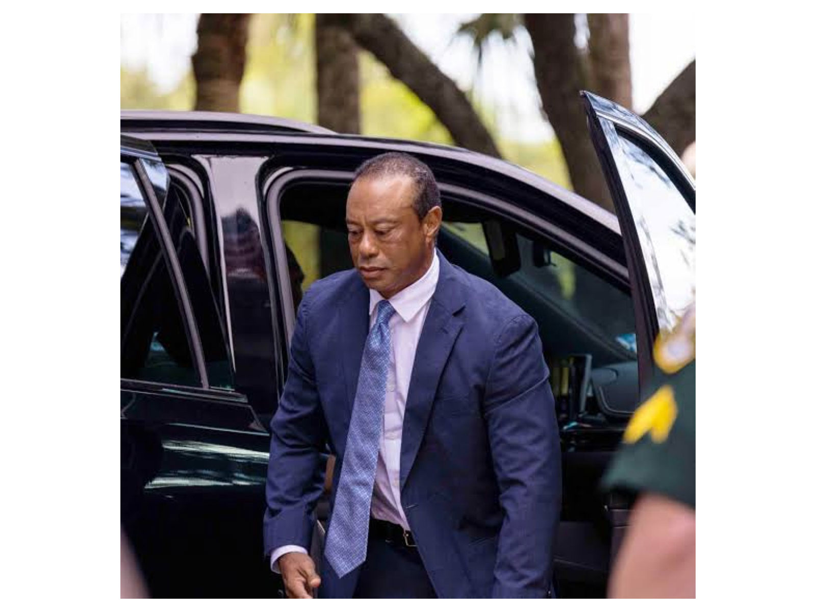 Woods gets 5-year driving ban after plea agreement over car crash