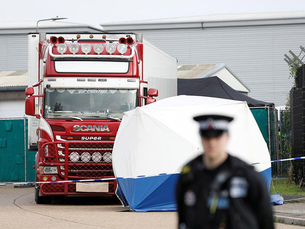 Truck with 39 bodies entered England from Belgium via ferry, police say as new details emerge