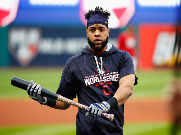 Indians' Carlos Santana wears retired, controversial logo under jersey in victory over Pirates