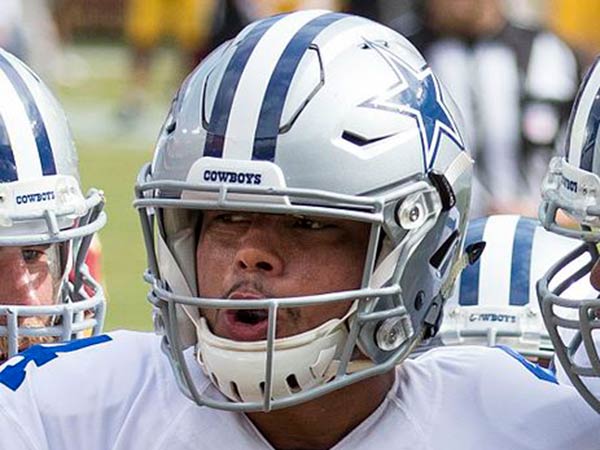 Cowboys' Andy Dalton gets walloped as team loses to Washington