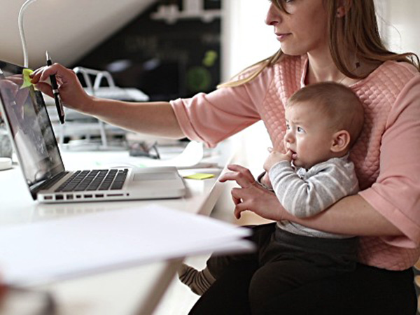 Moms cut work hours during coronavirus lockdowns to care for kids, study suggests