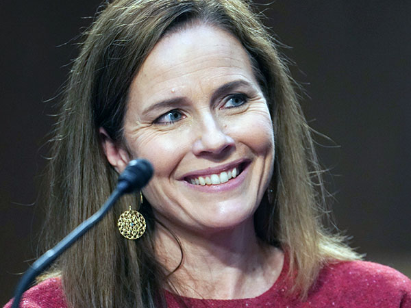 Amy Coney Barrett distances herself from Trump tweets, says she won't be anyone's 'pawn'