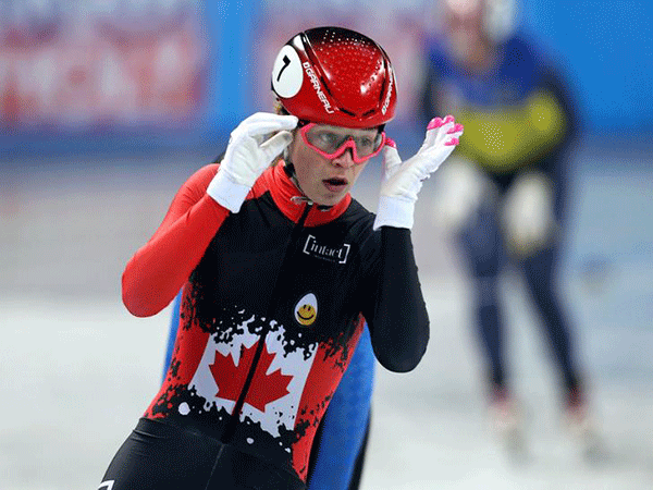 Kim Boutin wins short track bronze, helps Canada to relay gold