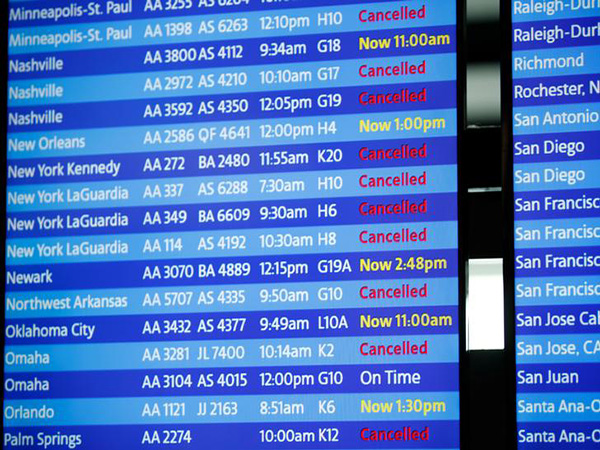 Hundreds more flights cancelled as Hurricane Dorian swings north