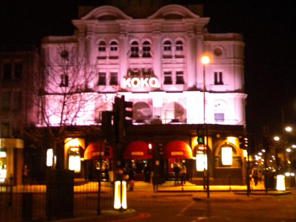 Fire at London's iconic KOKO nightclub