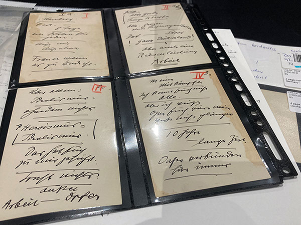 Hitler's handwritten speech notes sold at auction 'above asking price'