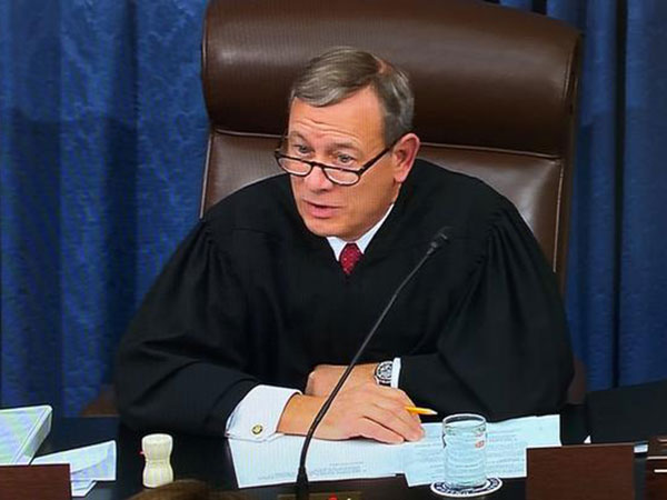 US Supreme Court Chief Justice Sworn In, Will Preside Over Trump Impeachment Trial
