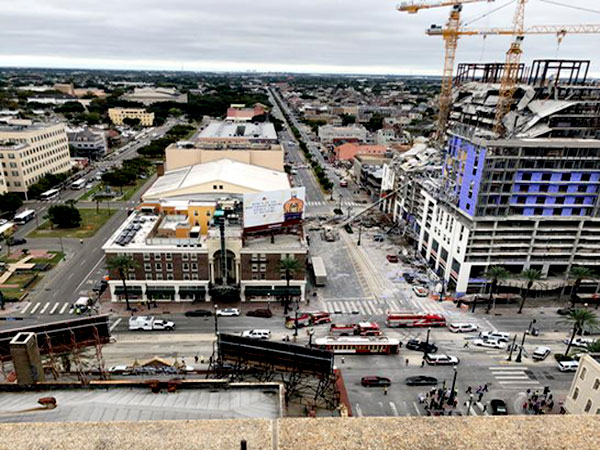 New Orleans Hard Rock hotel under construction collapses; at least 2 dead, multiple injured