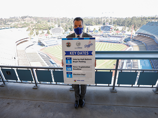 Dodger Stadium in LA to serve as voting venue