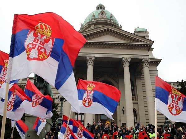 Serbia ruling party offices set on fire in protests