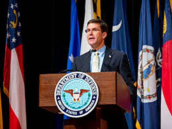 Trump, Esper show different views on using troops