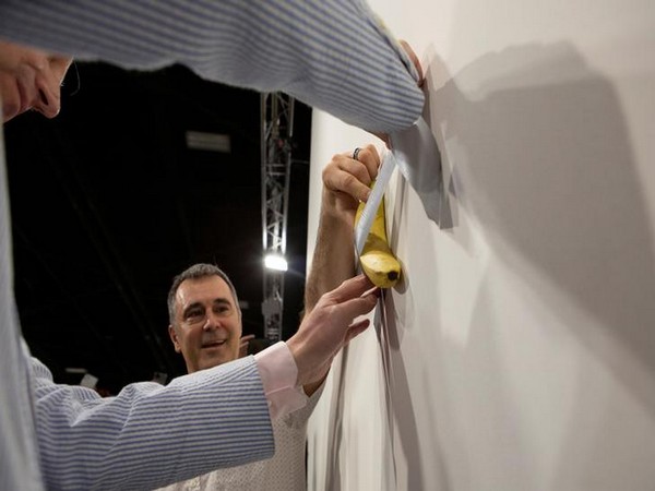 Banana duct-taped to Miami art gallery wall taken down after crowds become 'uncontrollable'