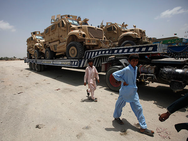 Four Nato vehicles, two trailers torched in Bara