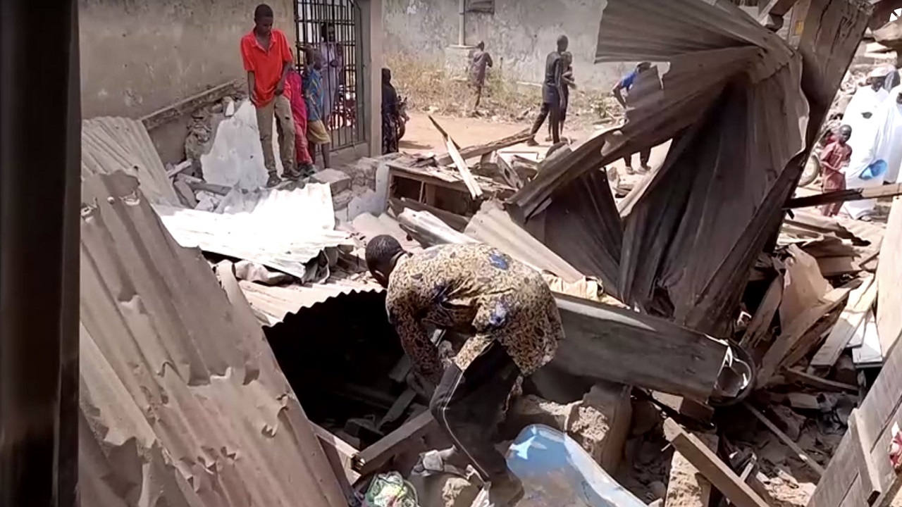 Back to results Homes damaged in Nigeria after U.S.-backed strikes target ISIS camps