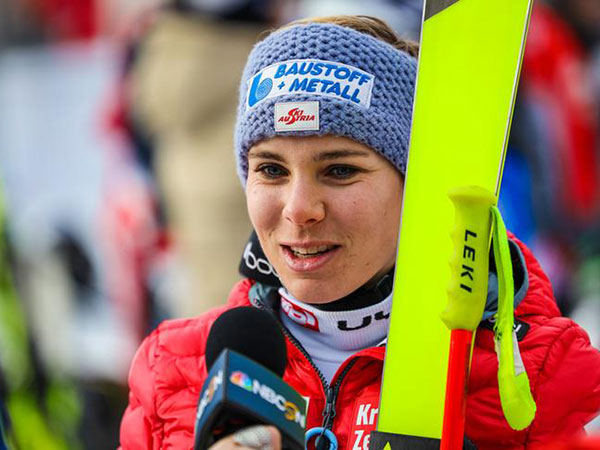 Austria's Nicole Schmidhofer wins the 2nd World Cup downhill in Lake Louise
