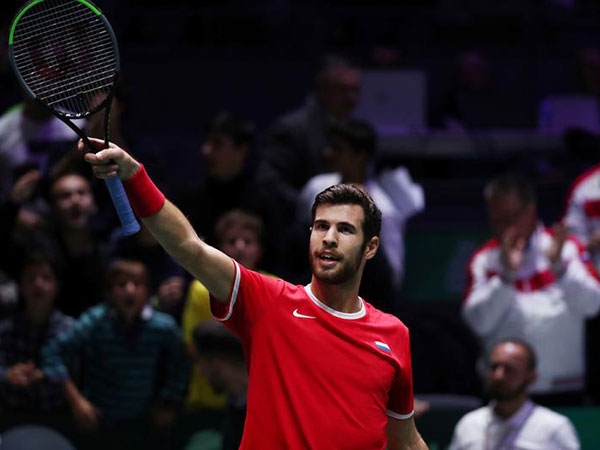 Russian tennis player Khachanov says Davis Cup opening tie against Croatia was tough