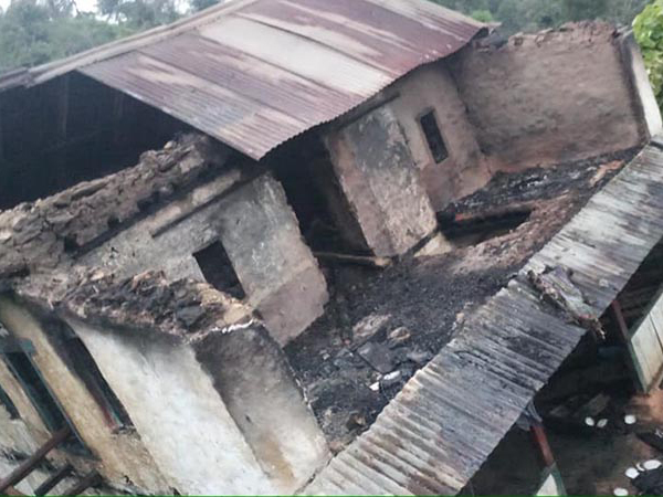 Properites worth Rs 1.2m gutted in house blaze in Bhojpur