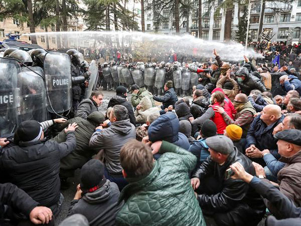 Four injured, 37 detained in Tbilisi protests - ministry