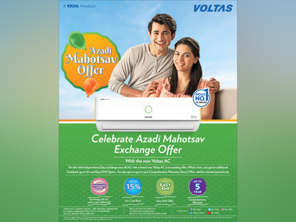 Voltas celebrates India's 75 years of Independence with 'Azadi Mahotsav offer'; launches a bouquet of attractive offers