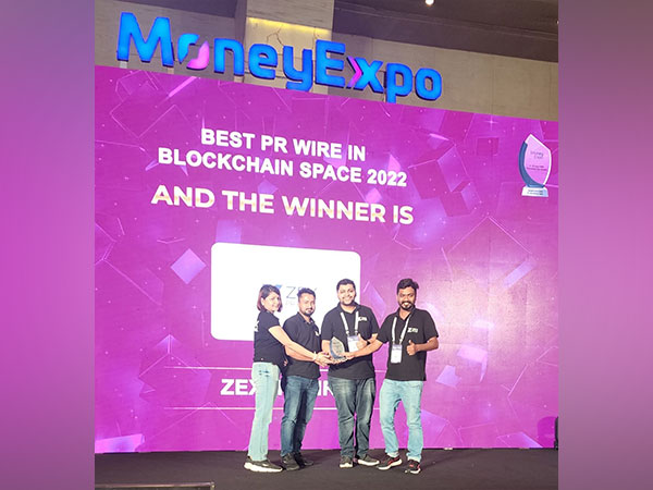 ZEX PR WIRE is now recognized as the " Best PR Wire in Blockchain Space 2022 " by Money Expo 2022 organised by Trasol in Mumbai