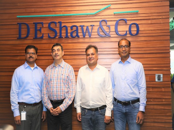 Chaitanya Gorrepati, Charitra Mehta, Lakshmi Prasad Koneti, D. E. Shaw India with Jayesh Ranjan, Principal Secretary, Information Technology, Govt. of Telangana