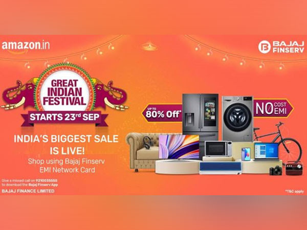 Bajaj Finance customers can browse a range of products at Amazon Great Indian Festival make payments in No Cost EMIs