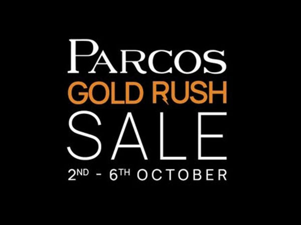 Parcos' 1st ever mega sale-Parcos Gold Rush from October 2nd to 6th October, 2022