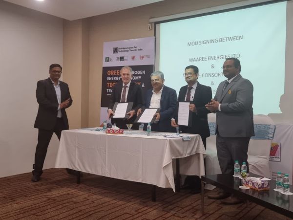 Signs an MOU with Waaree Energies Ltd & DSE Consortium Germany to set up an assembly line for Electrolysers based on the DSE technology