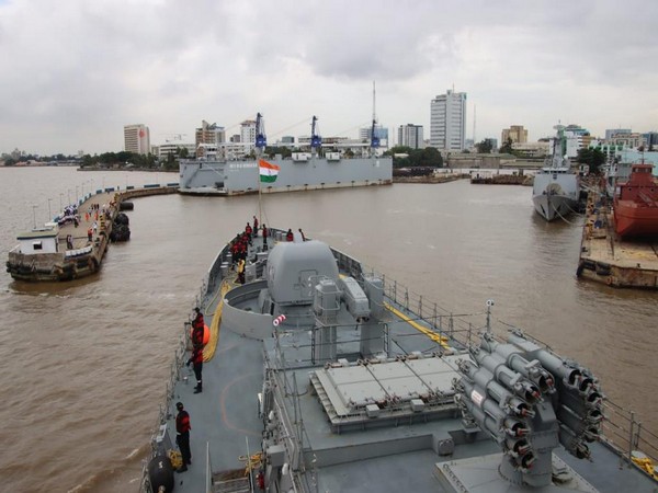 Indian Navy Warship INS Tarkash. (Photo: Twitter)