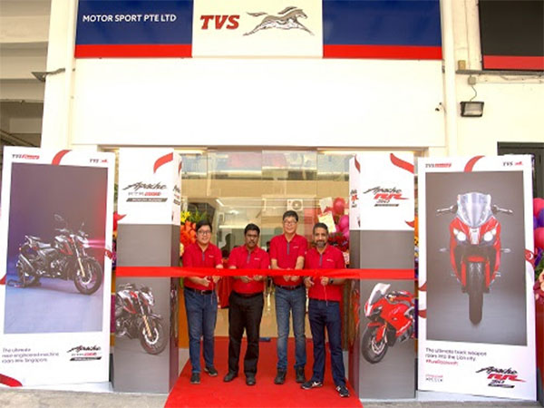 Launch of TVS Motor's first experience centre in Singapore