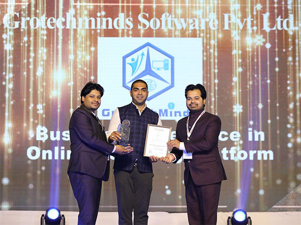 GroTechMinds wins the Indian Trade Award for Business Excellence in Online Learning Platform