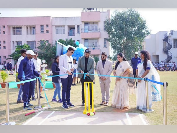 Chief Guest M.S.K. Prasad inaugurates cricket ground at Oakridge Visakhapatnam