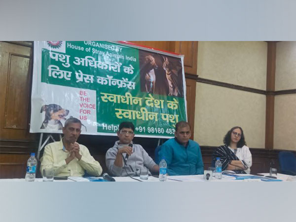 Left to Right Indian Veterinary Association - Treasury, Dr. Vijay Pathak., Sanjay Mohapatra, Veterinary Doctor Vijay Kumar and Animal Law advocates Saumya Tandon
