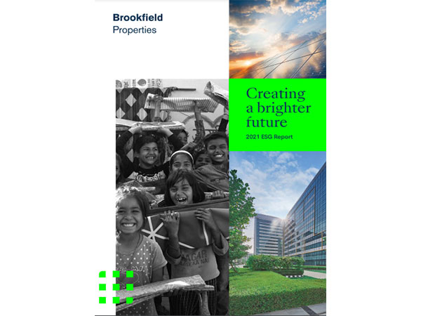 Brookfield Properties India ESG Report 2021- Cover Page