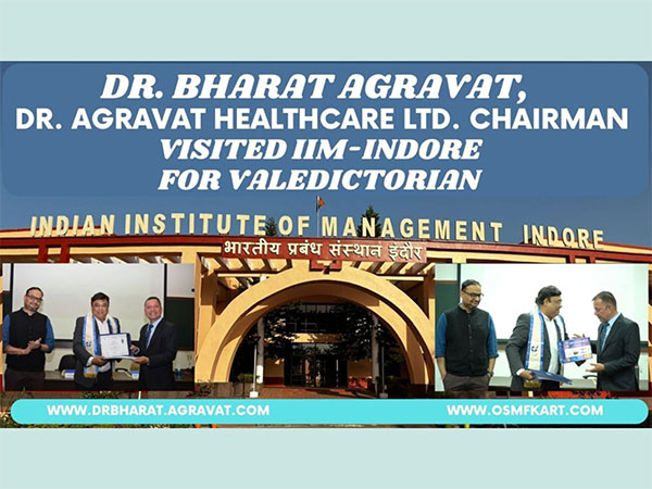 Dr Bharat Agravat, Chairman of Dr Agravat Healthcare Ltd., Visits IIM-Indore for Valedictorian