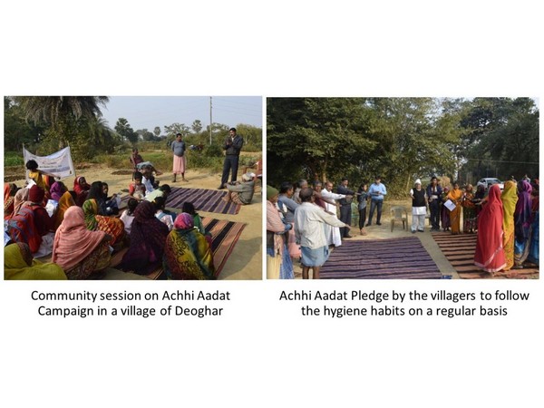 The footprints of "Achhi Aadat (Good Habits Campaign) -a JICA India initiative; in the Deoghar district of Jharkhand
