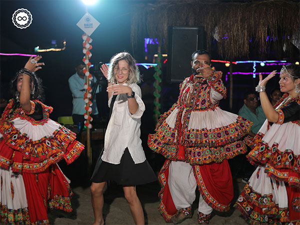 'Garba on Beach' hosted at the renowned Arambol Beach, Goa, by the Ojasvi Foundation, attracts massive traction from tourists