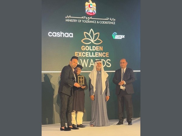 Satish Sanpal honored with Golden Excellence award in Entertainment in Dubai
