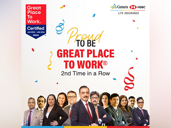 Canara HSBC Life Insurance proud to be a great place to work 2nd time in a row