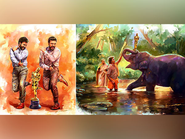 Artist AP. Shreethar celebrates India's latest Oscar wins with the power of art