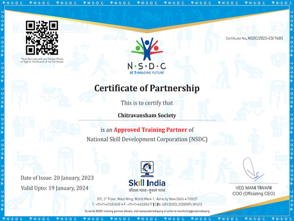 Chitravansham Society has recently partnered with National Skill Development Corporation (NSDC)