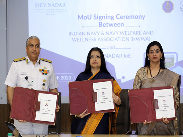 Vice Admiral Suraj Berry, CPS, Dr Ananya Mukherjee, Vice-Chancellor of Shiv Nadar IoE, Kala Hari Kumar, President NWWA