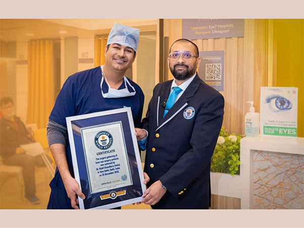 Delhi Eye Doctor sets a Guinness World Record: 250 Contoura Vision Laser eye patients in one day