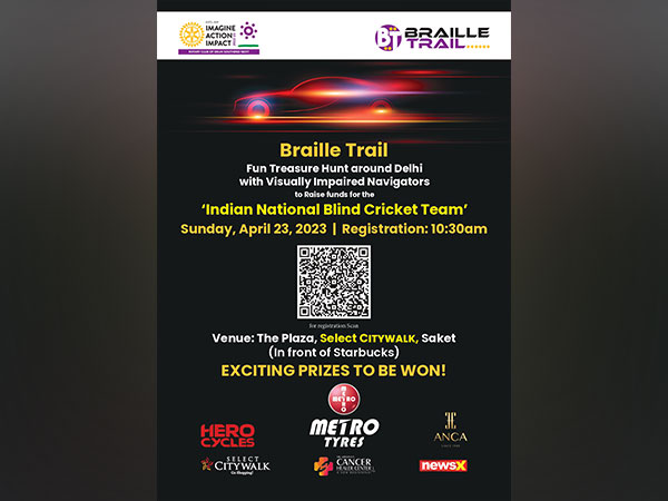 "The Braille Trail" an unique car rally being organised by the Rotary Club of Delhi Southend Next