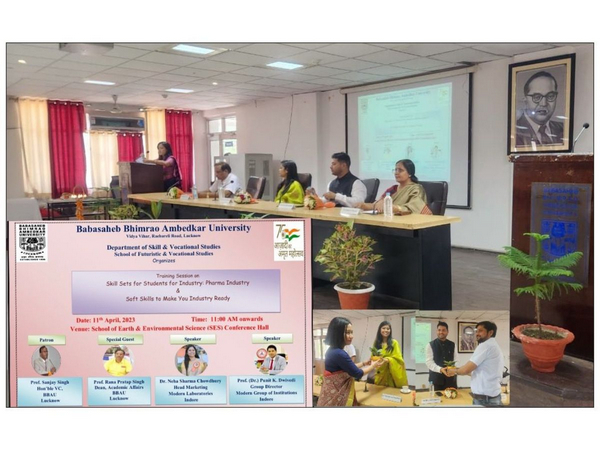 "Training Session on Skill Sets for Students entering into Pharma Industry & Soft Skills to Make You Industry Ready" organised at BBAU Lucknow