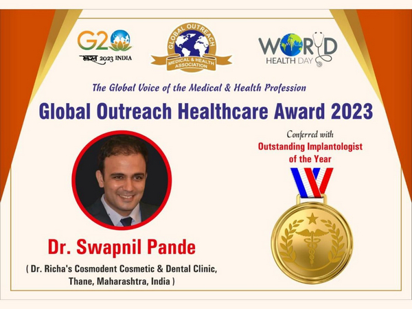 The doctor was awarded for his noteworthy contribution to the global healthcare sector