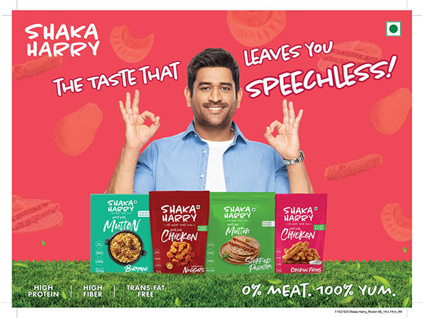 MS Dhoni backed Shaka Harry makes its International Debut in Singapore, the Global Hub for Alternative Protein; introduces 15 innovative products at the Mustafa Centre
